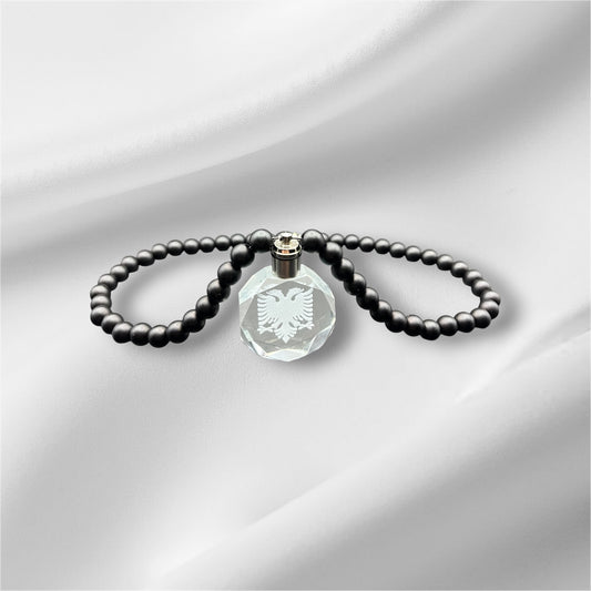 Albanien Kette Schwarz Matt