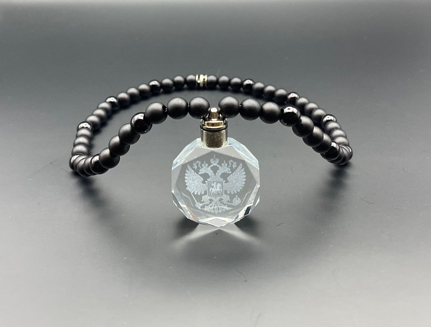 Russland Kette Schwarz Matt+Glanz