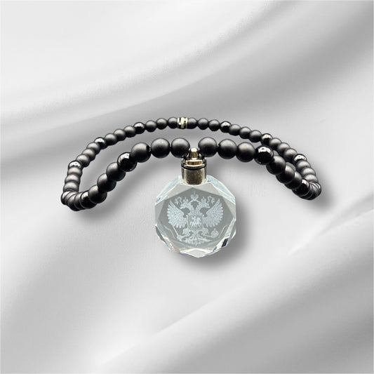 Russland Kette Schwarz Matt+Glanz