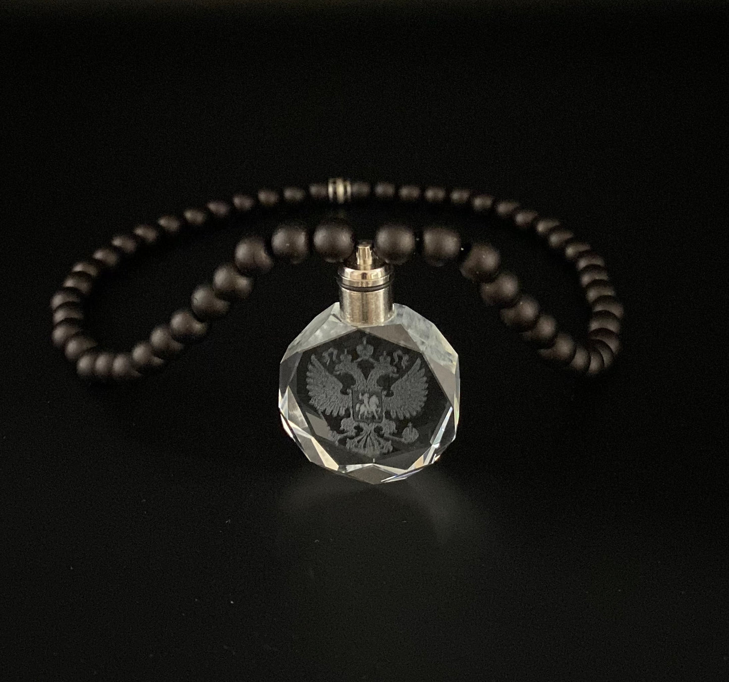 Russland Kette Schwarz Matt