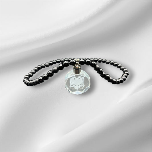 Albanien Kette Schwarz Glanz+Matt