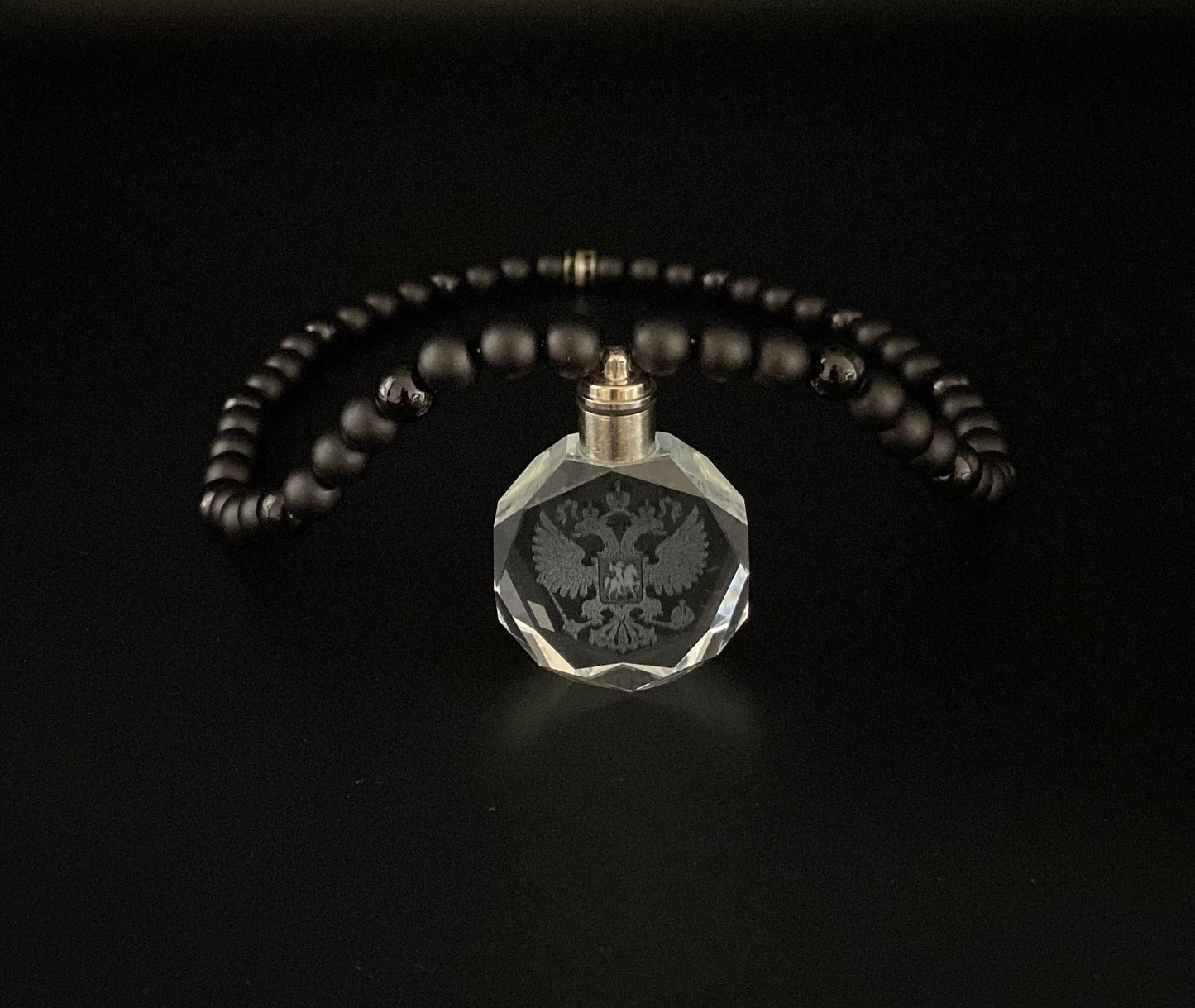 Russland Kette Schwarz Matt+Glanz