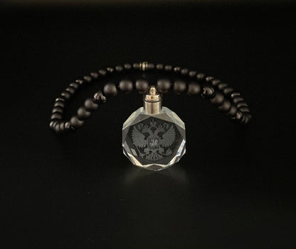 Russland Kette Schwarz Matt+Glanz