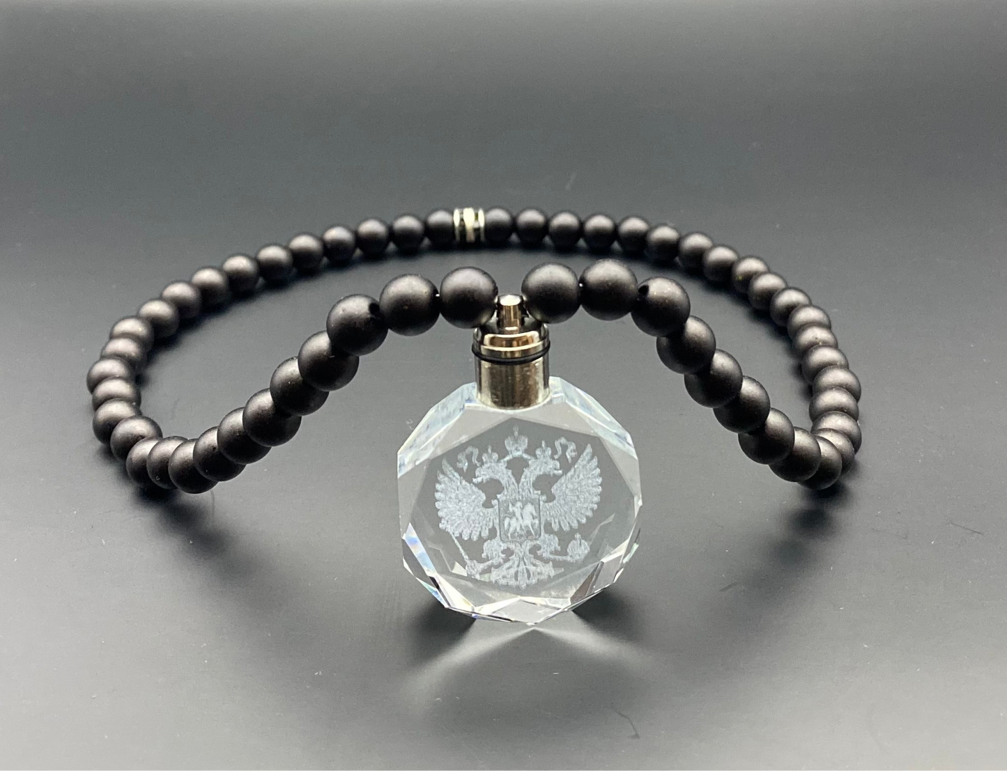 Russland Kette Schwarz Matt